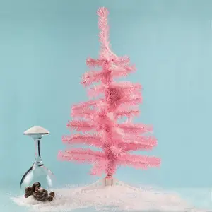 60cm Artificial Pine Christmas Tree Pink