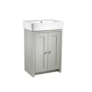 Newton 575mm Single Bathroom Vanity with Basin Pebble Gray