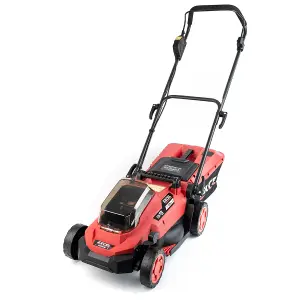 Excel 18V Brushless Lawn Mower 330mm 5 Adjustable Height with 1 x 5.0Ah Battery & Charger