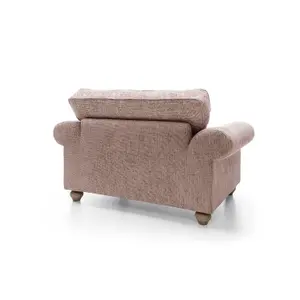 Ingrid Collection Cuddle Chair in Woodrose