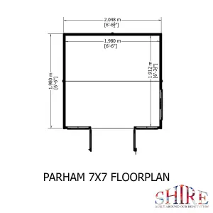 Shire 7x7 Parham Shiplap Summerhouse