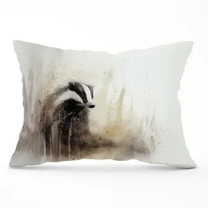 Badger Watercolour Cushions 33cm x 48cm