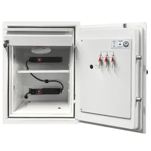 Phoenix Battery Fighter BS0441K Size 1 Battery Storage & Charging Safe with Key Lock