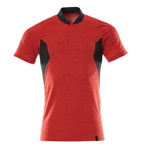 Mascot Accelerate Coolmax Pro Modern Fit Polo Shirt (Traffic Red/Black)  (XXXXX Large)