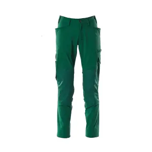 Mascot Accelerate Stretch Trousers with Kneepad Pockets - Green   (52.5) (Leg Length - Regular)