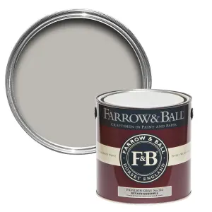 Farrow & Ball Estate Pavilion gray Eggshell Metal & wood paint, 2.5L