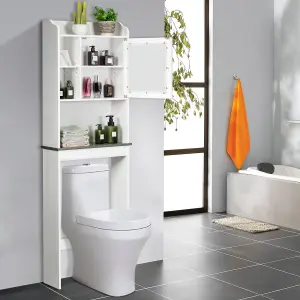 Costway Over-the-Toilet Cabinet w/ Adjustable Shelves