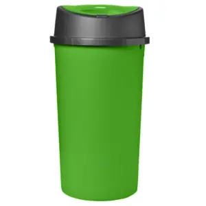 Green Kitchen Bin 45 Litre 45L Touch top Bin Colour Bin for Home Garden Office School Kitchen Bathroom Top Bin Portable Pedal Bin