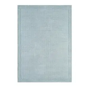 Teal Handmade Modern Plain Wool Easy to Clean Handmade Rug For Bedroom Dining Room Living Room -120cm X 170cm