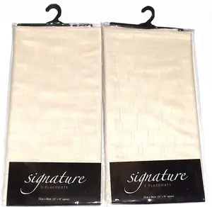 Set Of 4 Cream Polyester Placemats Dining Table Mats Wedding Hotel Linen Dinner Party