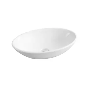 7529 Ceramic 52cm x 32cm Oval Countertop Basin