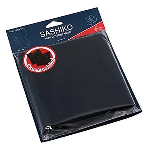 SE SASHIKO C/FABRIC - Sashiko: Cotton Fabric: 1m x 1.42m: Dark Navy - Sew Easy