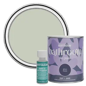 Rust-Oleum Aloe Gloss Bathroom Tile Paint 750ml