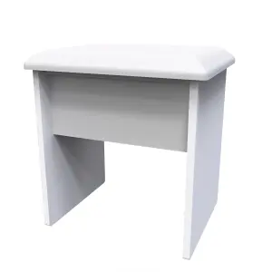 Turin Stool in Grey Gloss & White (Ready Assembled)