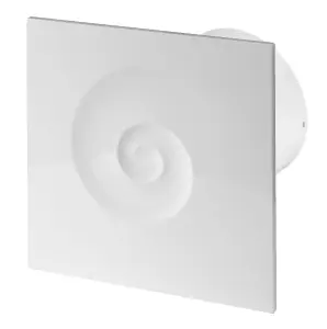 Awenta 100mm Standard VORTEX Extractor Fan White ABS Front Panel Wall Ceiling Ventilation