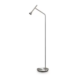 Luminosa Diesis Led Reading Task Floor Lamp Nickel 3000K