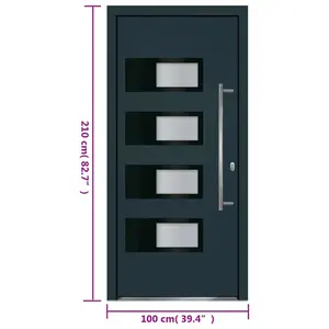 uPVC Prehung Front Doors 210cm H x 100cm W