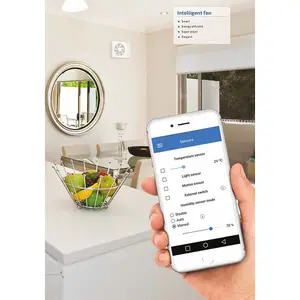 Condensation Control Quiet Extractor Fan Silent with Wifi Control - ICE WHITE