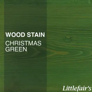 Littlefair's - Indoor & Outdoor Wood Stain - Christmas Green - 5 LTR