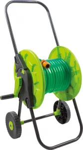 Garden Outdoor 30M Hose Pipe Hose Cart Trolley with Wheels & Accessory Kit