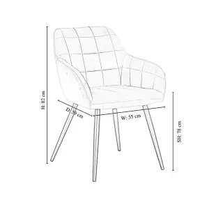 Camden Toga LUX Dining Set, a Table and Chairs Set of 4, White/Light Grey