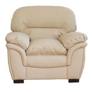 Leverton Bonded Leather Armchair - Cream