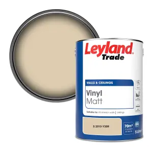 Leyland Trade Vinyl Matt Walls & Ceilings Emulsion Paint (S 2010-Y30R) 5L