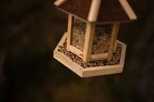 Garden Wooden Gazebo Bird Feeder