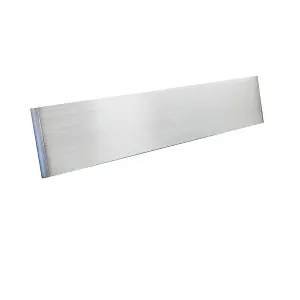 12W LED Up and Down Wall Light, Brushed Aluminium Finish Warm White (Non-Dimmable)