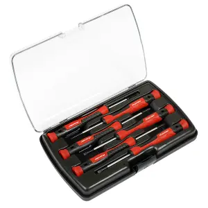 Sealey Precision Screwdriver Set 6 Pieces Slotted Phillips Spinner Top AK97324