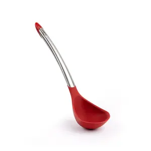 Cuisipro Ladle, Black, Heat and Stain Resistant, Dishwasher Safe, 31cm Red