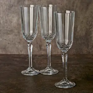 Queensway Home & Dining 125ml 6 Pcs Champagne Flutes Glasses Sets Prosecco Glass