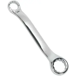 10mm and 13mm Double Ended Offset Ring Spanner - Stubby Handle Wrench for Tight Spaces