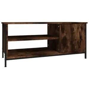 Berkfield TV Cabinet Smoked Oak 100x40x45 cm Engineered Wood