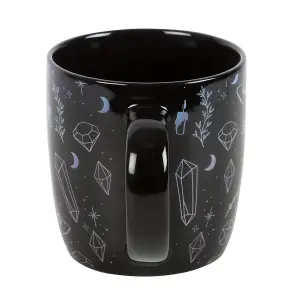 Something Different Crystal Witch Printed Mug Black/Blue/Purple (One Size)