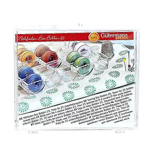 SEW BOX BOBBIN 25 - Bobbin Box: 25 Bobbins - Gutermann