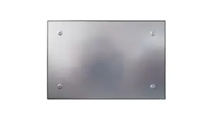 ALLboards 90x60cm grey magnetic glass board - frameless glass board, tempered glass suitable for neodymium magnets