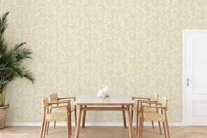 SK Filson Gold Acanthus Scroll Wallpaper