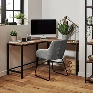 Sheffield Industrial L Shaped Desk