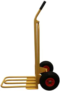 CGV380 Pneumatic Heavy Duty Folding and Fixed Toe Sack Truck with Pneumatic Wheels, 200kg Capacity