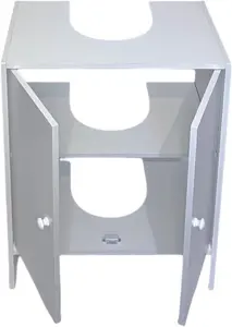 White Under sink Cabinet For Storing Away Your Bathroom Accessories