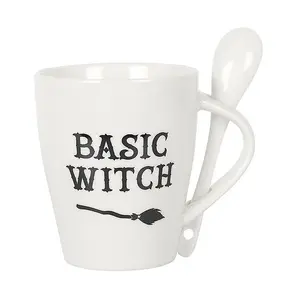 Basic Witch Mug and Spoon Set Gift