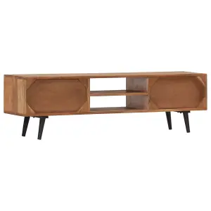 Berkfield TV Cabinet 140x30x40 cm Solid Acacia Wood