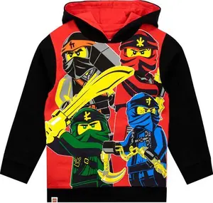 LEGO Ninjago Boys Hoodie | Kai, Lloyd, Jay And Nya Hooded Sweatshirt | Cotton Hoodie | Ninja Boys Hoodies | Ages 4 To 13 Years