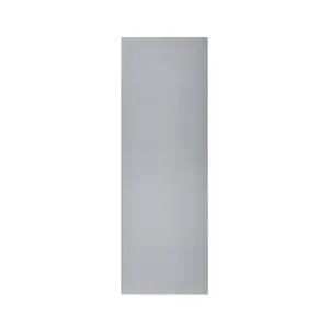 GoodHome Alisma High gloss grey Slab Tall larder Cabinet door (W)500mm (H)1467mm (T)18mm