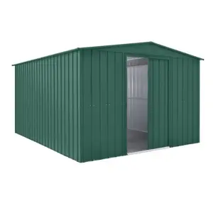 10 x 6 Apex Metal Garden Shed - Heritage Green (10ft x 6ft / 10' x 6' / 3.1m x 1.8m)