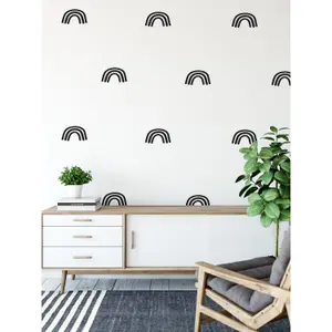 27 Mini Rainbow Shape Wall Stickers