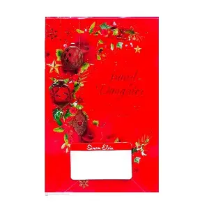 Simon Elvin Grand Daughter Lantern Christmas Card (Pack of 6) Red/Green/Gold (One Size)