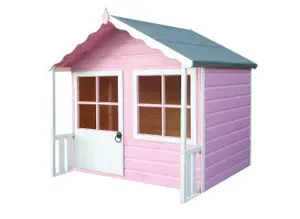 Shire 5x4 ft Kitty Whitewood pine Playhouse - Assembly required