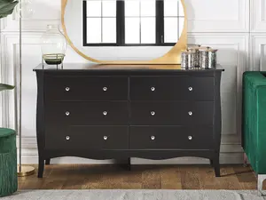 6 Drawer Chest Black WINCHESTER